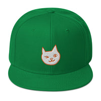 Cat Hat - Green Snapback