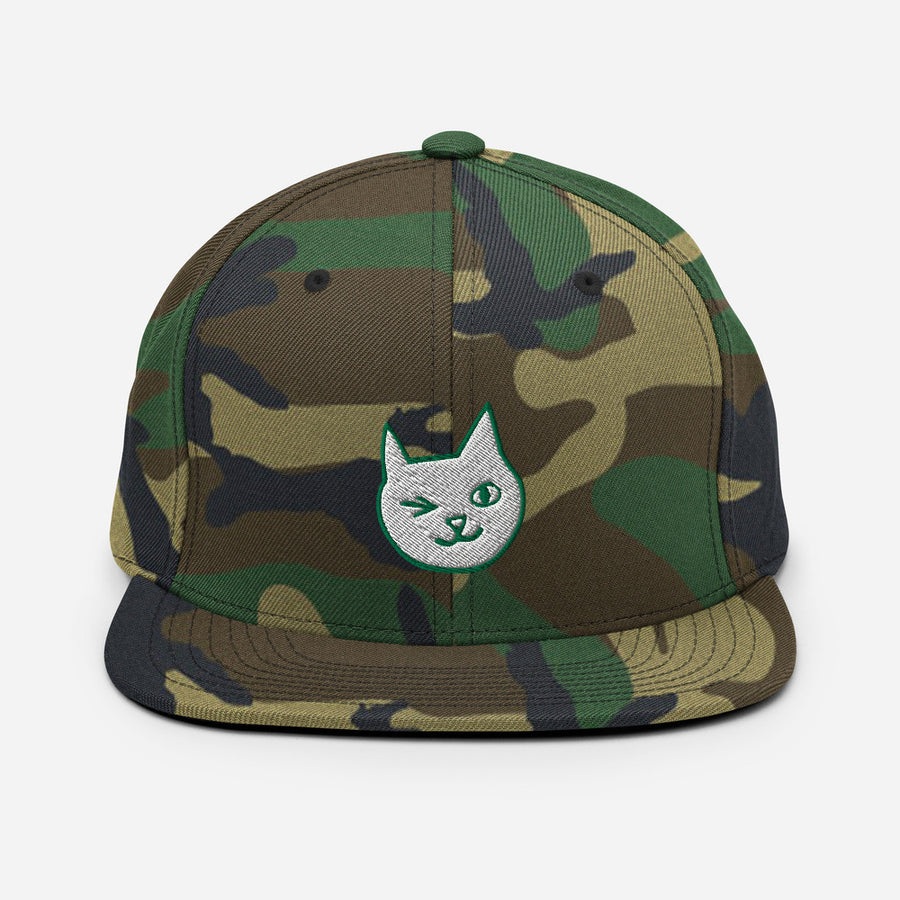 Cat Hat - Camo Snapback
